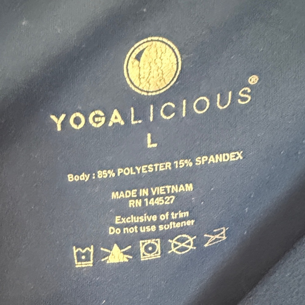Yogalicious Midnight Blue Lattace Leggings - Picture 2 of 4